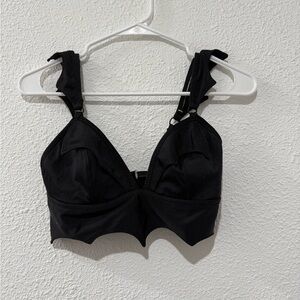 Agashi Black Bat Wing swim top